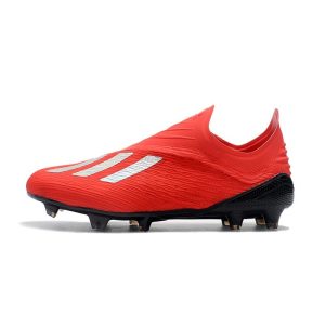 Kopačky Pánské Adidas X 18+ FG – Červené Stříbrný